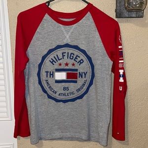 Tommy Hilfiger Long Sleeve Graphic Tee Size M(12-14)